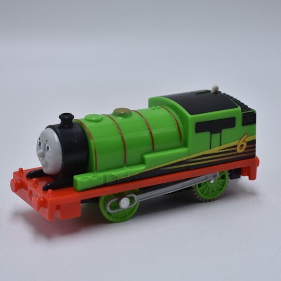 Motorized Trackmaster Thomas Friends Train Tank Engine Streamlined Racing Percy - Picture 1 of 6